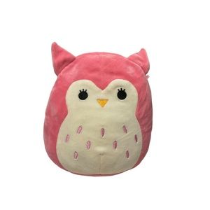 Squishmallows Francesca the Owl Plush 8 inch Pink Stuffed Animal Toy Embroidered